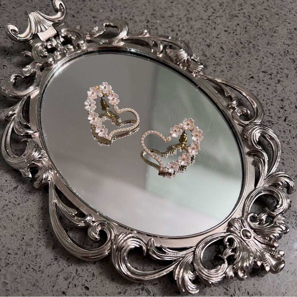 New Floral heart Earring